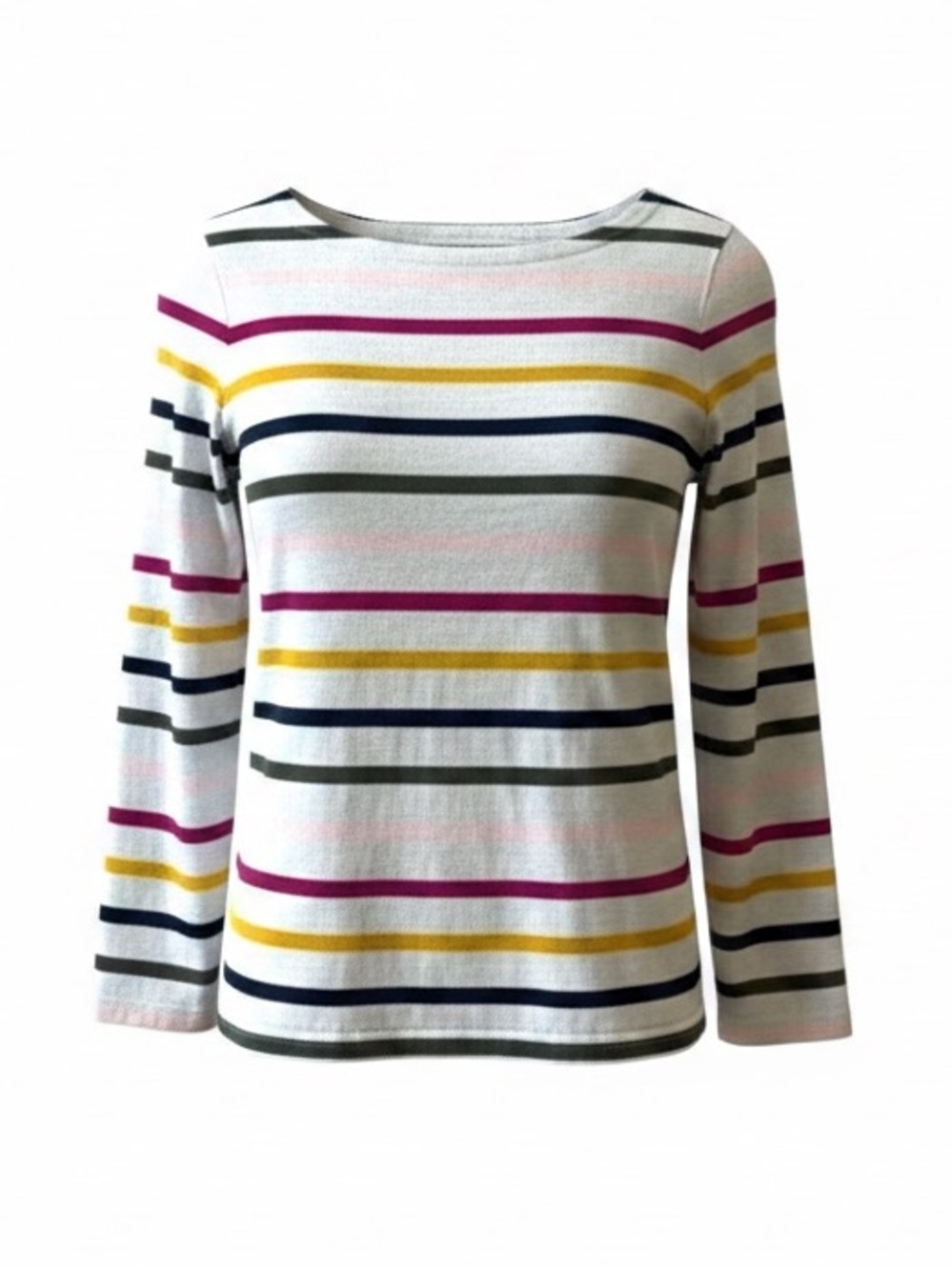 Joules Harbour Multi Stripe Jersey Top X-Harbour Sz 6 100% Cotton